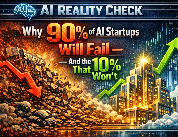 AI Reality Check: Why 90% of AI Startups Will Fail — And the 10% That Won’t