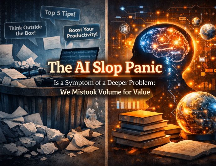 The AI Slop Panic Is a Symptom of a Deeper Problem: We Mistook Volume for Value