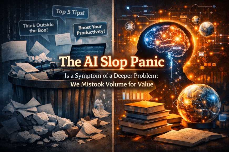 The AI Slop Panic Is a Symptom of a Deeper Problem: We Mistook Volume for Value