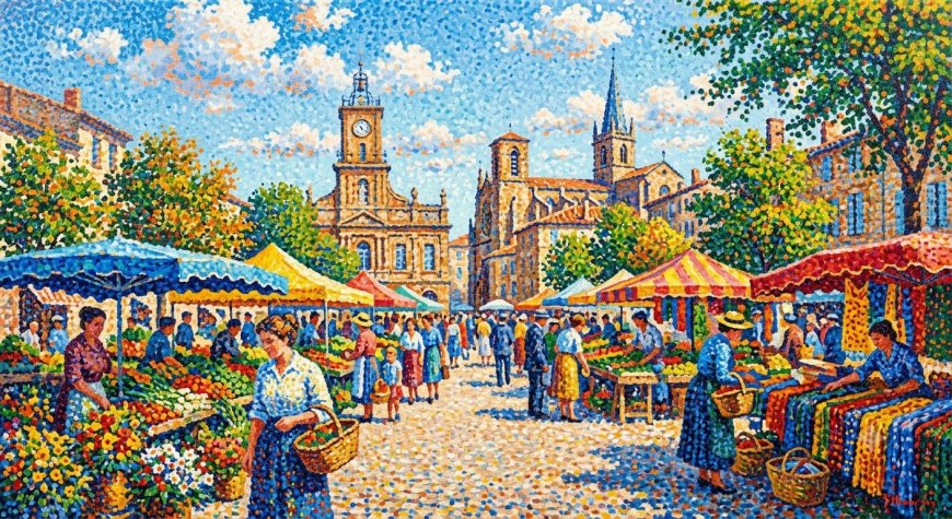 Pointillist Provençal Morning - 7/10/2026